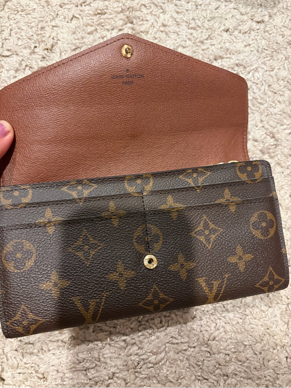 Louis Vuitton Monogram Canvas Brown and Tan Card Holder